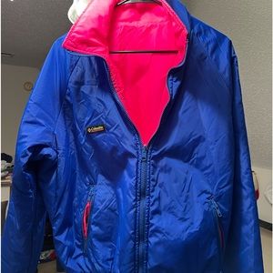Columbia sportswear reversible jacket.